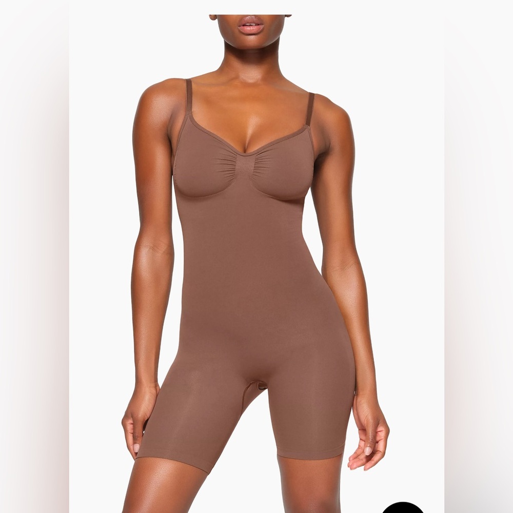 SKIMS Sculpting Bodysuit in Brown